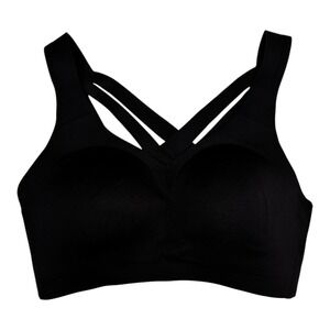 New Lululemon Enlite Weave Back Bra High Support Black 32C Full Coverage Support